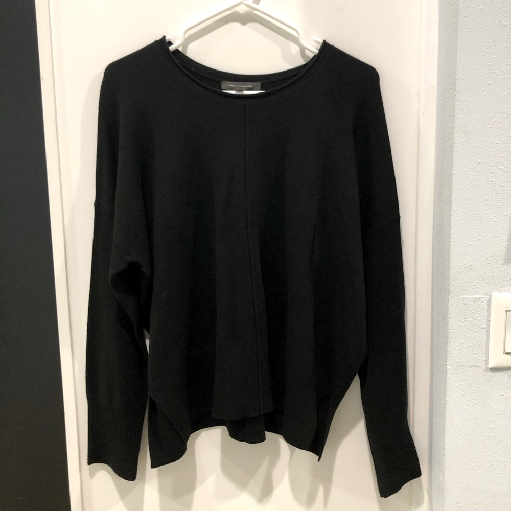 French Connection Della Vhari Pullover Sweater in Black size Small